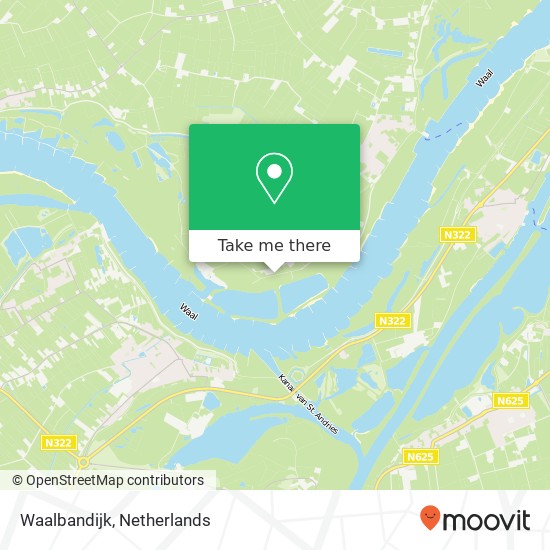 Waalbandijk map