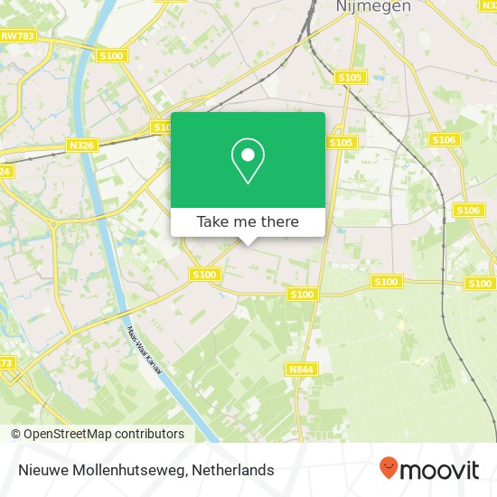 Nieuwe Mollenhutseweg map