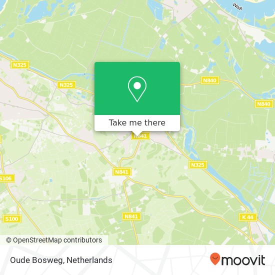 Oude Bosweg map