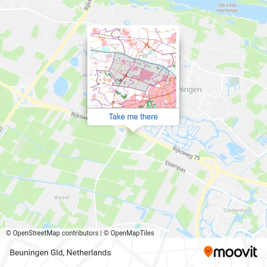 Beuningen Gld map