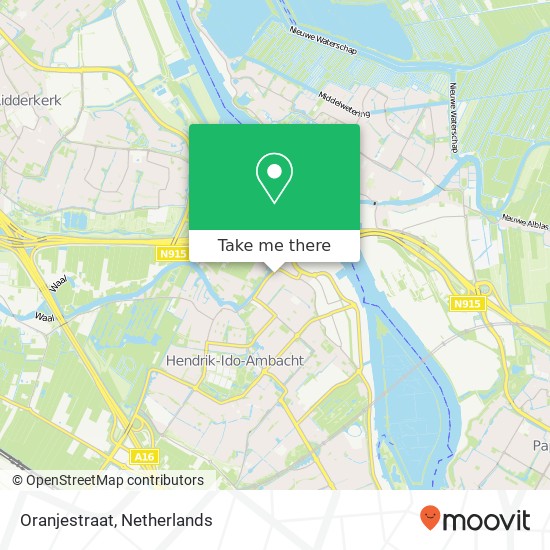 Oranjestraat map