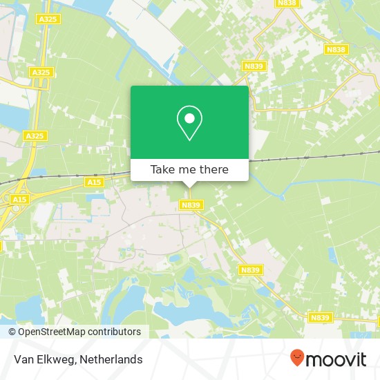 Van Elkweg map