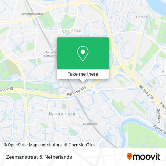 niemand roestvrij aansporing How to get to Zeemanstraat 5 in Barendrecht by Bus, Train, Metro or Light  Rail?