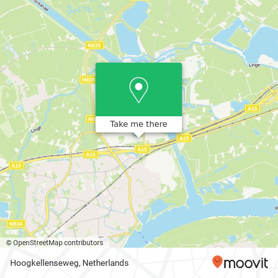 Hoogkellenseweg map