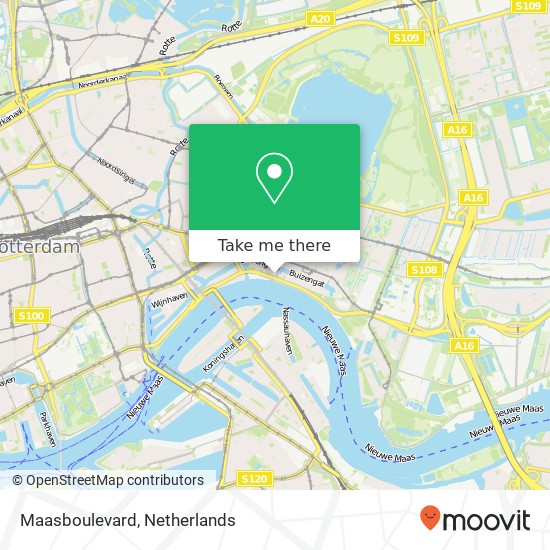 Maasboulevard map