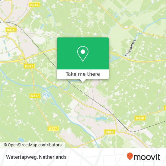 Watertapweg map