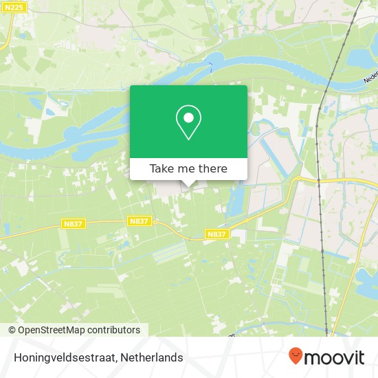 Honingveldsestraat map