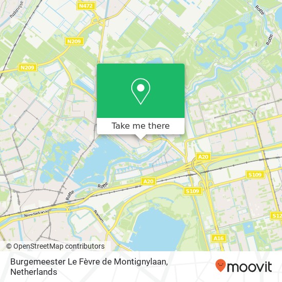 Burgemeester Le Fèvre de Montignylaan map