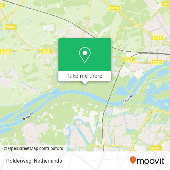 Polderweg map