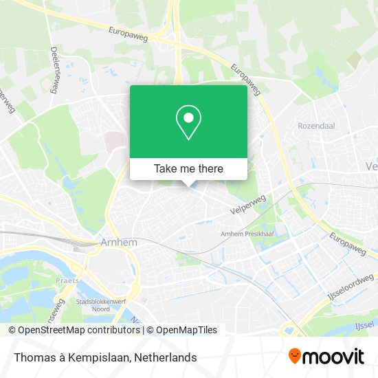 Thomas à Kempislaan map