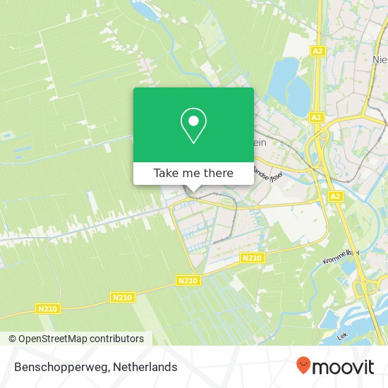 Benschopperweg map