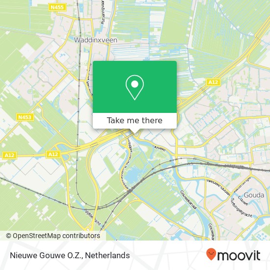 Nieuwe Gouwe O.Z. map