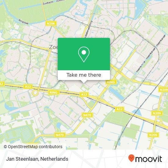 Jan Steenlaan map