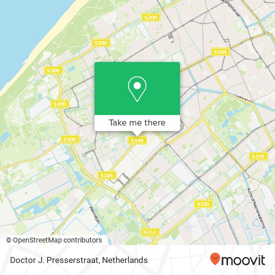 Doctor J. Presserstraat map