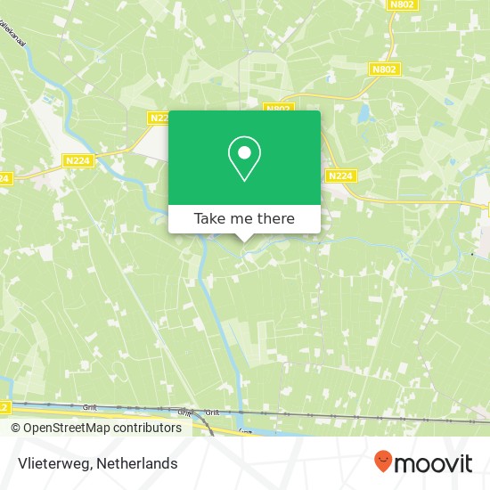 Vlieterweg map