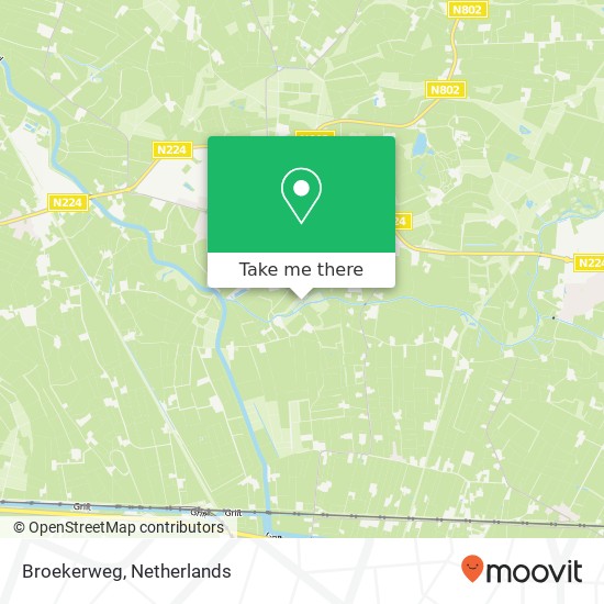 Broekerweg map