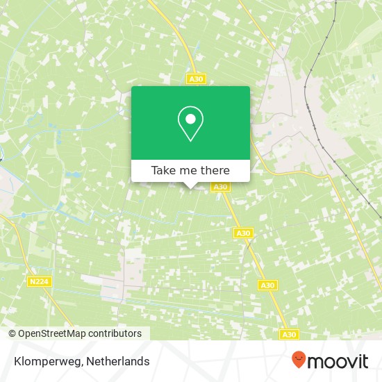 Klomperweg map