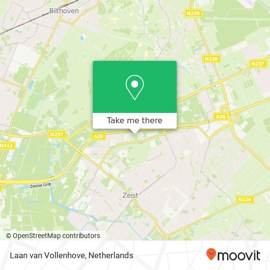 Laan van Vollenhove map