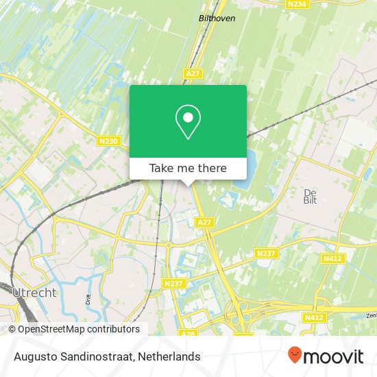 Augusto Sandinostraat map