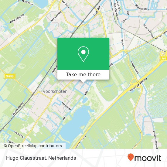 Hugo Clausstraat map