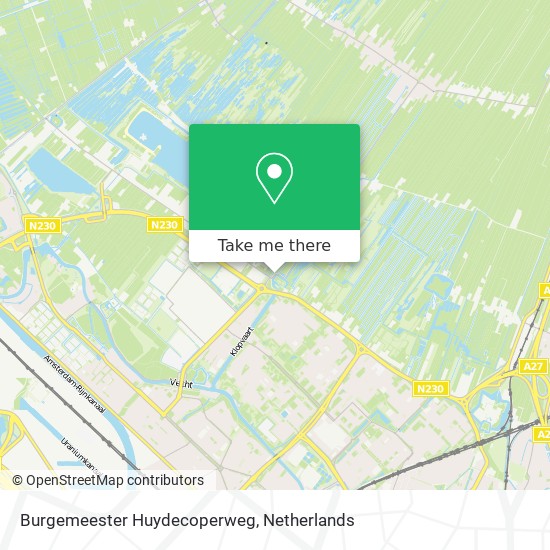 Burgemeester Huydecoperweg map