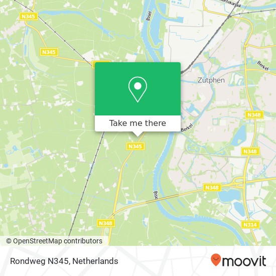 Rondweg N345 map