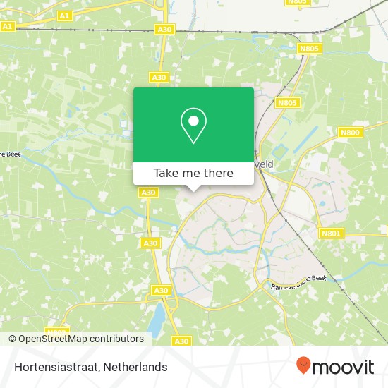 Hortensiastraat Karte