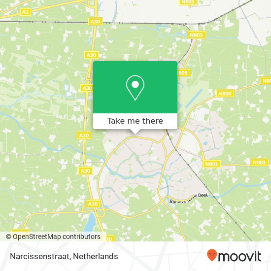 Narcissenstraat map