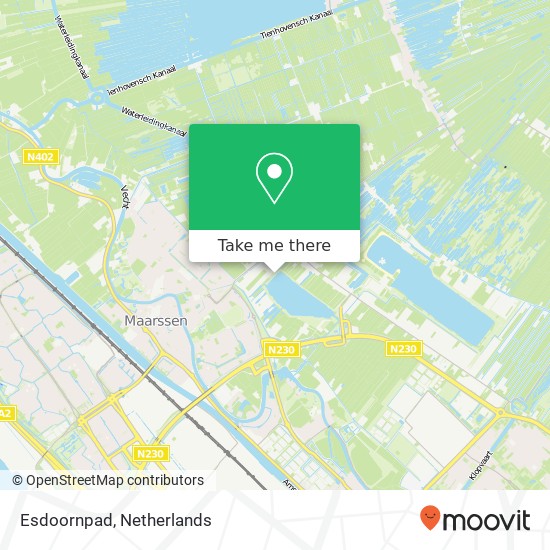 Esdoornpad map