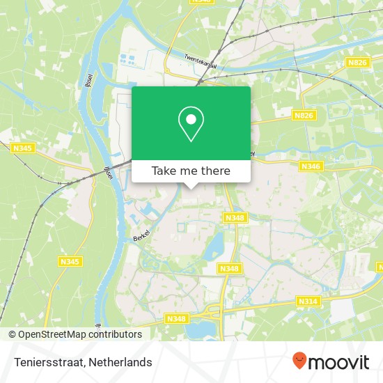 Teniersstraat map