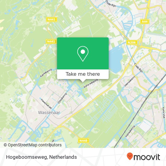 Hogeboomseweg map