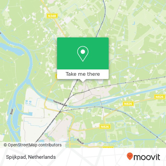 Spijkpad map