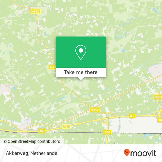 Akkerweg map