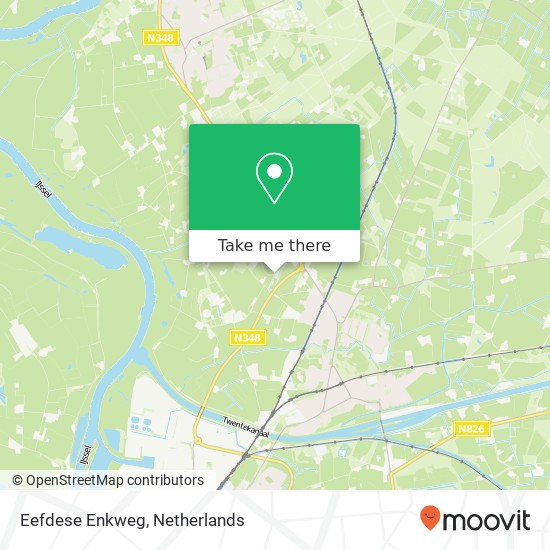 Eefdese Enkweg map