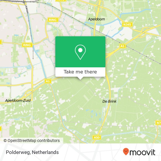 Polderweg map