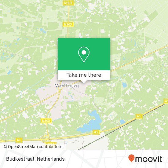Budkestraat map
