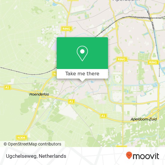 Ugchelseweg map