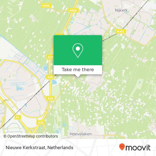 Nieuwe Kerkstraat map