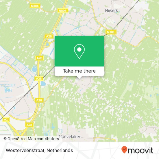 Westerveenstraat map