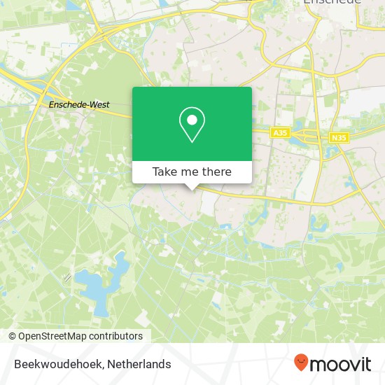 Beekwoudehoek Karte