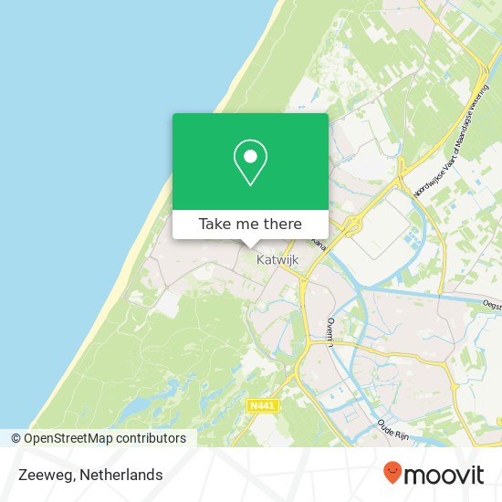 Zeeweg kaart