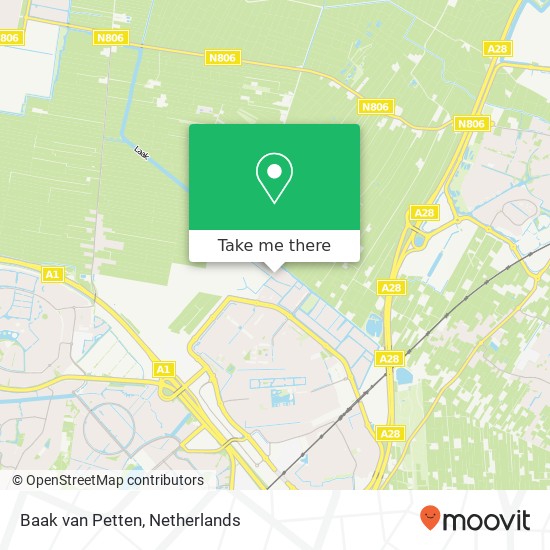 Baak van Petten map