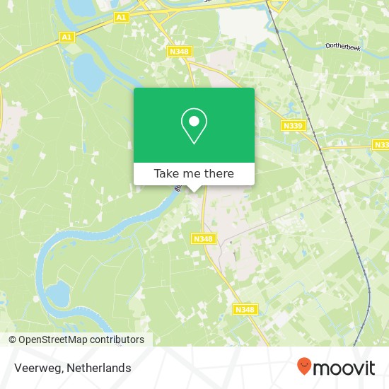 Veerweg map