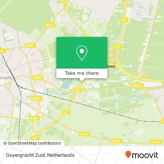 Goyergracht Zuid map