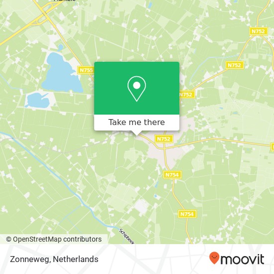 Zonneweg map