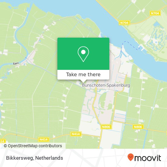 Bikkersweg map