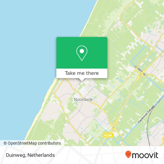 Duinweg map