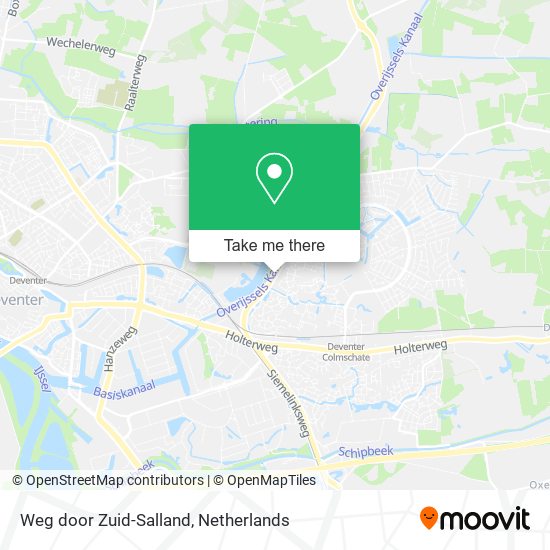 Weg door Zuid-Salland map