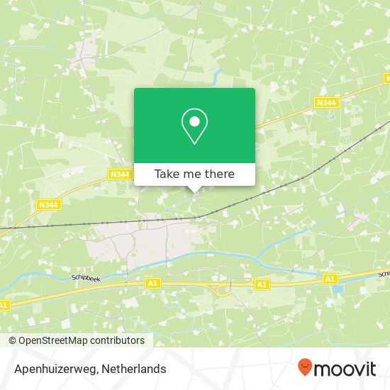 Apenhuizerweg map