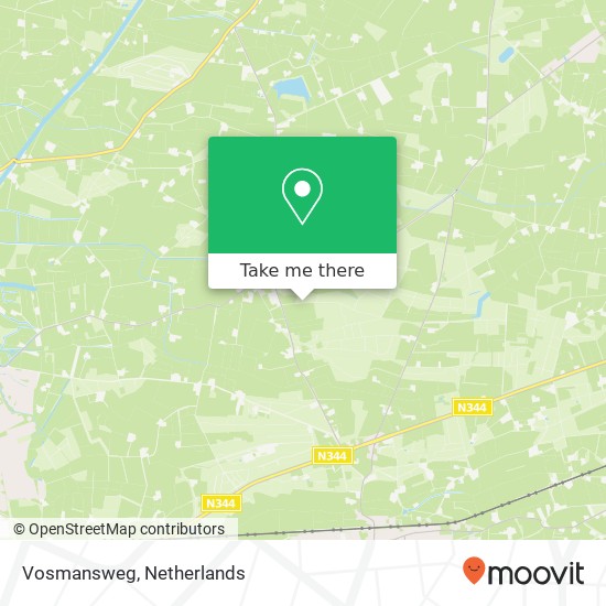 Vosmansweg map